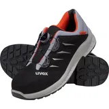 Uvex 6908 6908250 Sicherheitshalbschuh S1P 50 Schwarz/Rot 1 Paar