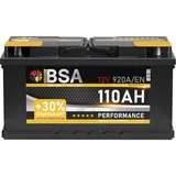 Autobatterie 110Ah 12V 920A BSA Starterbatterie statt 100Ah 95Ah 92Ah 90Ah 88Ah