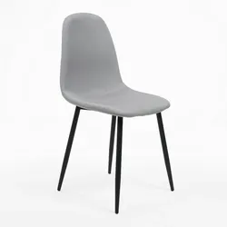 ITALIAN DESIGN Norwegen Italienischer Designstuhl grau 56x43x86,5 cm