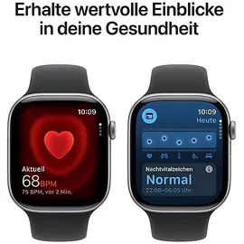 Apple Watch Series 11 GPS + Cellular 46mm Space Grey Aluminium Sport Band black M/L