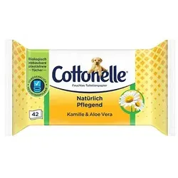 Cottonelle Feuchtes Toilettenpapier Natürlich Pflegend 1-lagig, 42 Tücher