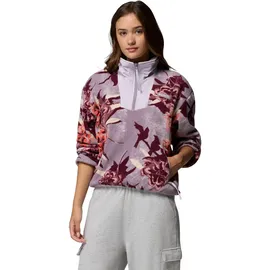 Columbia Damen Sequoia grove Printed Half zip Fleece-Überziehhilfe, Shale Purple blossoming