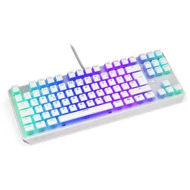 endorfy Thock TKL Pudding, Onyx White, PBT, LEDs RGB, Kailh RED, USB, DE (EY5D013)