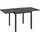 Tectake Aluminium-Gartentisch ausziehbar 70–140 x 70 x 75 cm Dunkelgrau