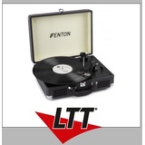 Fenton RP115 Audio-Plattenspieler mit Riemenantrieb Schwarz Manuell