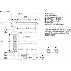 Siemens ED611BS16E iQ300 Kochfeld mit Dunstabzug (Induktion) 60 cm Rahmenlos