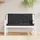 vidaXL Bankauflage 120 x 50 x 7 cm schwarz 2 St.