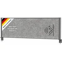 Maul Akustik-Tischtrennwand MAULconnecto 9751689, dunkelgrau 160,0 x 51,5 cm, 1 St.