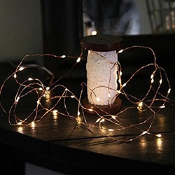 STAR TRADING LED-Lichterkette 728-21 LED-Draht Lichterkette Kupfer Dew Drops ww