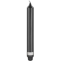 Fink Stabkerze CANDLE (DH 3x25 cm) - schwarz