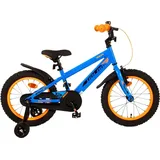 Volare Kinderfahrrad Rocky Fahrrad für Jungen 16 Zoll Kinderrad in Blau