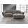 BeType Ecksofa "Be Type Be Chilled, Mega Sofa, Bezug: hochwertiges Anilinleder, L-Form", grau (steel), B:280cm H:85cm T:180cm, AnilinLEDER Pallino gewachst (echtes Rindsleder) Das von südamerikanischen Rindern stammende Anilinleder wird in Fässern gefärbt.