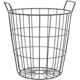 Agrarflora Drahtkorb 15 Liter, Ø300x340mm - Gartenkorb aus robustem Metall - stapelbarer Gitterkorb für Haus & Garten - Obstkorb, Erntekorb, Kartoffelkorb - Haushaltskorb mit Tragegriffen