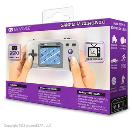 My Arcade Gamer V Classic (220 in 1) Gray & Purple