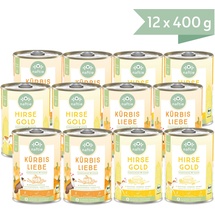 Naftie Veganes Nassfutter Mischpaket neue Sorten 12x400 g Dose