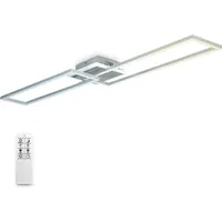 B.K.Licht LED Wand- und Deckenleuchte,chrom-alu, LED/40W