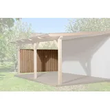 Weka Hohe Seitenwand für Terrassenüberdachung 672 Beige
