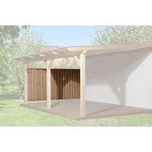 Weka Hohe Seitenwand für Terrassenüberdachung 672 Beige
