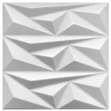 Deccart - 3D Wandpaneele 50x50 cm - Paneele Wand Wall Panels Deko Wandverkleidung Innen Panel Deckenverkleidung Decke Deckenpaneele Platten Styropor EPS-Polystyrol Topaz 0.25 m2, 1 Stück,weiß