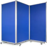 Office Marshal Filz-Trennwand 180 x 180 cm Blau