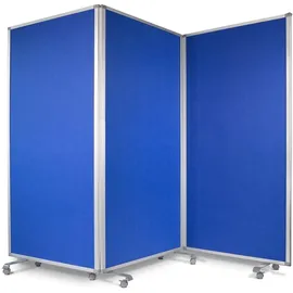 Office Marshal Filz-Trennwand 180 x 180 cm Blau