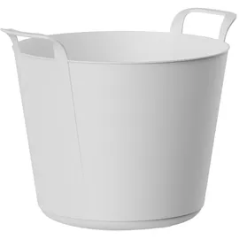 Plastiken 88101 Mehrzweckkorb aus Kunststoff, Weiß, 42 l