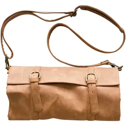 Bartasche LuxRoll, ohne Inhalt, Überbartools - braun