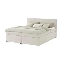 Möbel Kraft Boxspringbett 167 x 104 cm H3 Creme