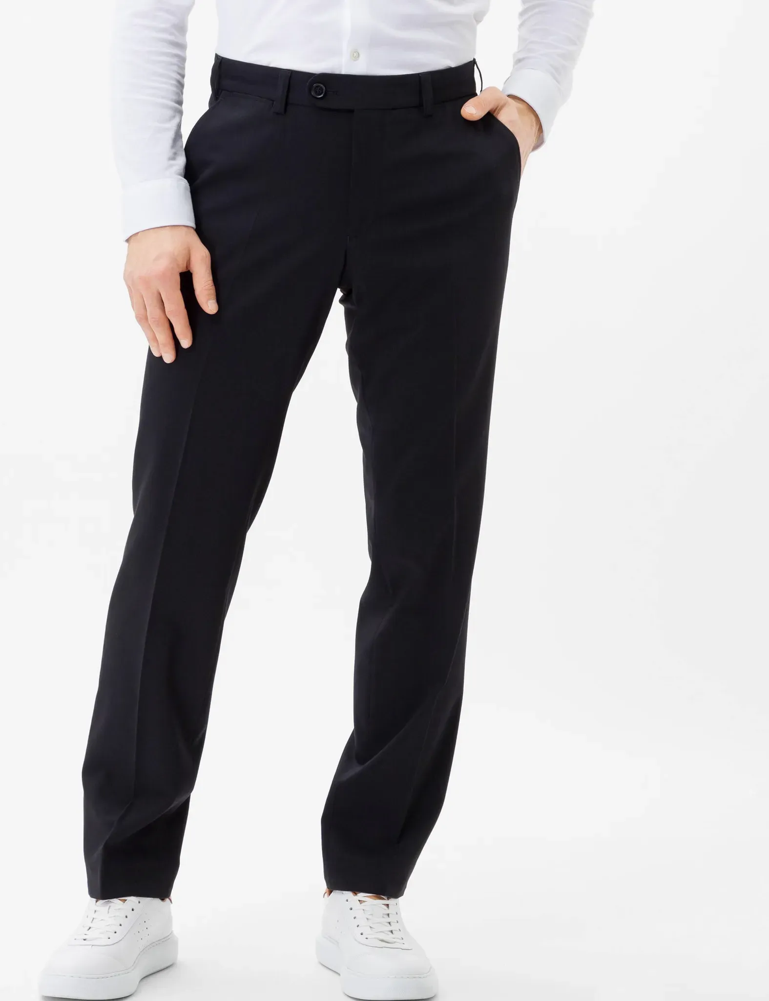 Eurex by Brax Herren Flatfronthose Style JAN BLACK, schwarz, Gr. 25U