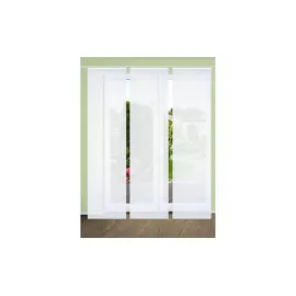 home in green Schiebevorhang ¦ weiß ¦ Synthetik ¦ Maße (cm): B: 60 H: 245