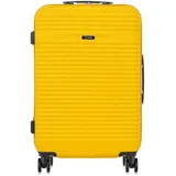 OCHNIK Mittlerer Koffer | Hartschalenkoffer | Material: ABS | Farbe: gelb | Größe: M | Abmessungen: 66 × 45 × 26 cm | Fassungsvermögen: 65 Liter | 4 Räder | Hohe Qualität