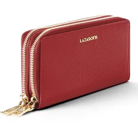 lazarotti Bologna Leather Geldbörse Damen rot