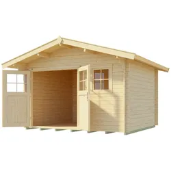 Weka 28 mm Gartenhaus 109 - 340 x 300 cm - 50 % Rabatt auf Dacheindeckung