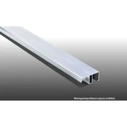 Aluprofil Kombisystem für 16 mm Stegplatten - 4500 mm Randprofil inkl. Lippendichtung – Klemmprofil für Holz- und Metallkonstruktionen