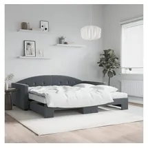 vidaXL Tagesbett 100 x 200 cm Dunkelgrau