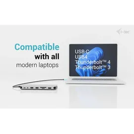 iTEC i-tec USB-C Nano Dock 2x HDMI, USB-C (10Gbps), 1x USB-A (10Gbps), 2x USB-A 2.0, Audio, SD/TF, LAN 1 Gbps, PD 3.1 (140W)