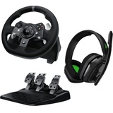Logitech G920 Driving Force, USB inkl. Astro A10 Headset weiß (PC/Xbox One) (991-000487)