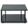 M2 Kollektion Couchtisch Paris 2 Schwarz Glas 75 x 41 x 75 cm