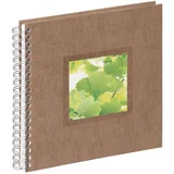 Pagna Spiralalbum 24x25cm Nature Ginkgo braun 50 Seiten