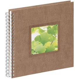 Pagna Spiralalbum 24x25cm Nature Ginkgo braun 50 Seiten