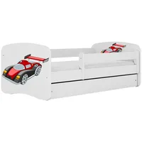 Raumhirsch furniture Kinderbett, Weiß, Holzwerkstoff, Holzwerkstoff, 1 Schubladen, 80x160
