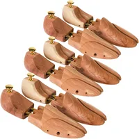 Tectake tectake® 3 Paar Schuhspanner aus Zedernholz, Verhinderung von