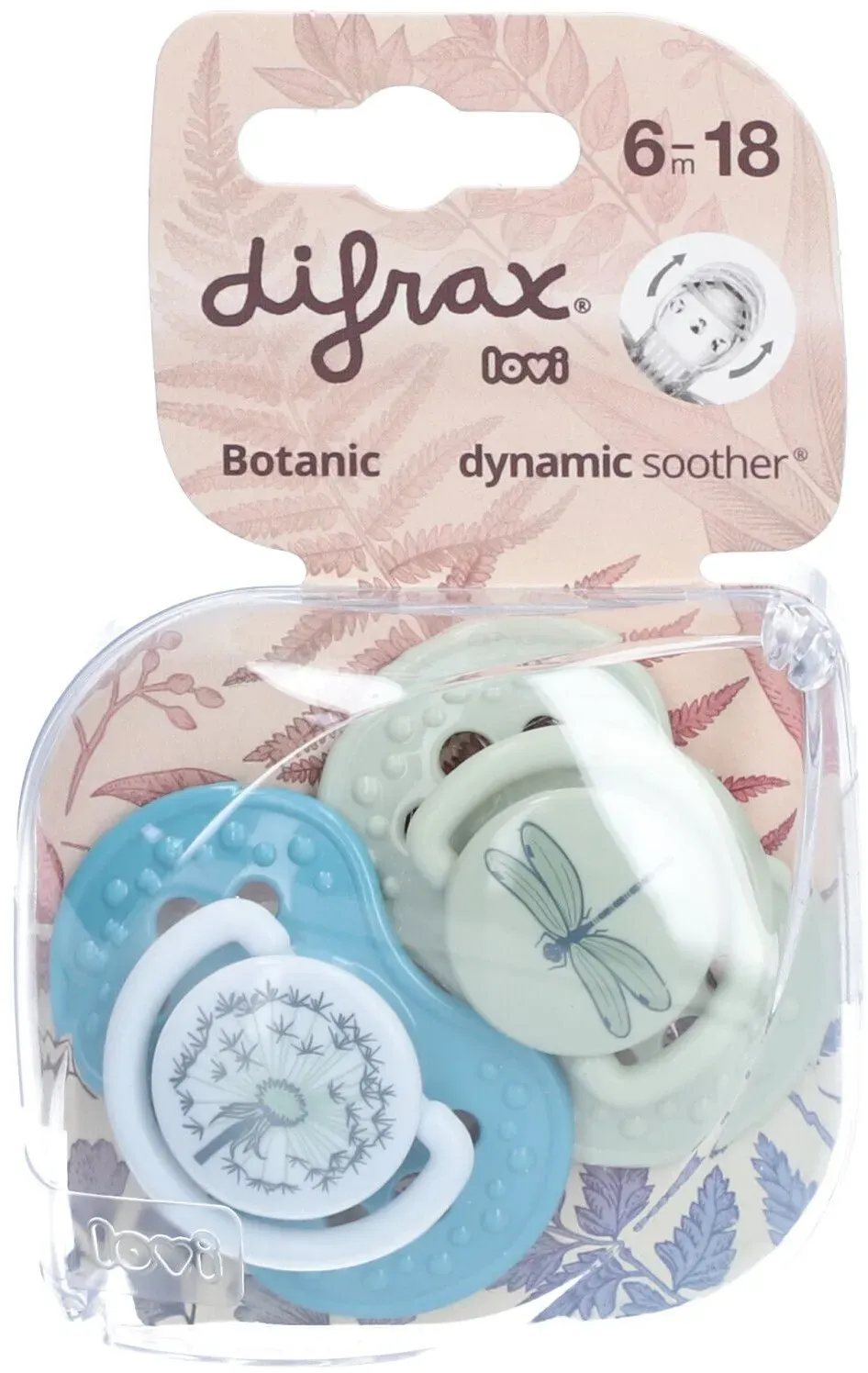 Difrax Sucette Dynamisch Botanisch 6-18m