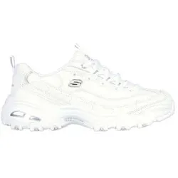 Skechers für Damen. 11931 D'Lites Fresh Start Leder-Sneakers weiß (37), Schnürsenkel, Lässig, Sportlich, Sportbekleidung, Multisport