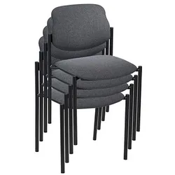 4 Nowy Styl Besucherstühle Styl STYL BLACK C-38 4ER anthrazit Stoff