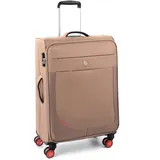 MODO BY RV RONCATO Uranus Soft Medium 4 Wheels Trolley with TSA, Sand, Hartschalenkoffer mit 4 Lenkrollen