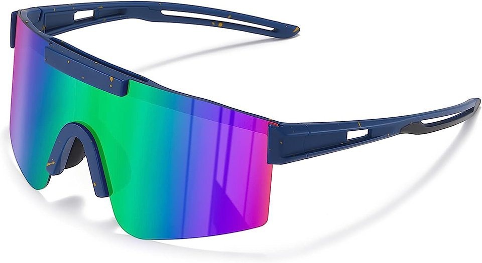 PACIEA Sportbrille Sonnenbrille Herren-Damen-Fahrradbrille Polarisiert UV400 Ski Leicht blau
