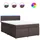 vidaXL Boxspringbett 140 x 200 cm Dunkelbraun