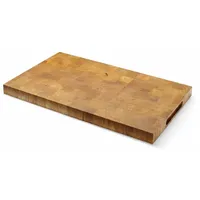 HENDI Servierbrett aus Eichenholz, Hirnholz, 530x325x(H)35mm