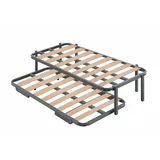 Cama express Nestbett aus Metall, verstärkte Struktur mit Doppelstange, 6 Beine, Maße 90 x 190 cm